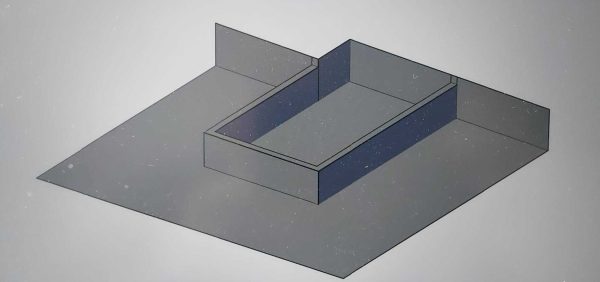 bâche d'étanchéité 1mm 3d préfabriquée